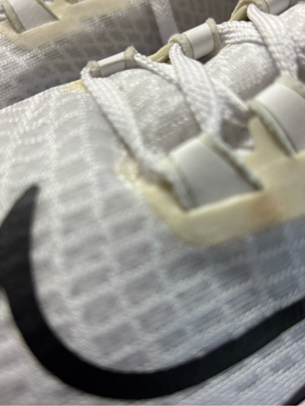 Nike Women's White Running Shoes with Rainbow Gradient Swoosh Accents - Picture 8 of 8